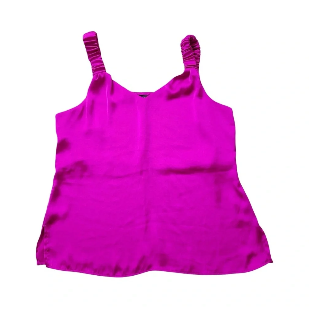 Vince Camuto Fuscia Satin tank - medium - Picture 2 of 5